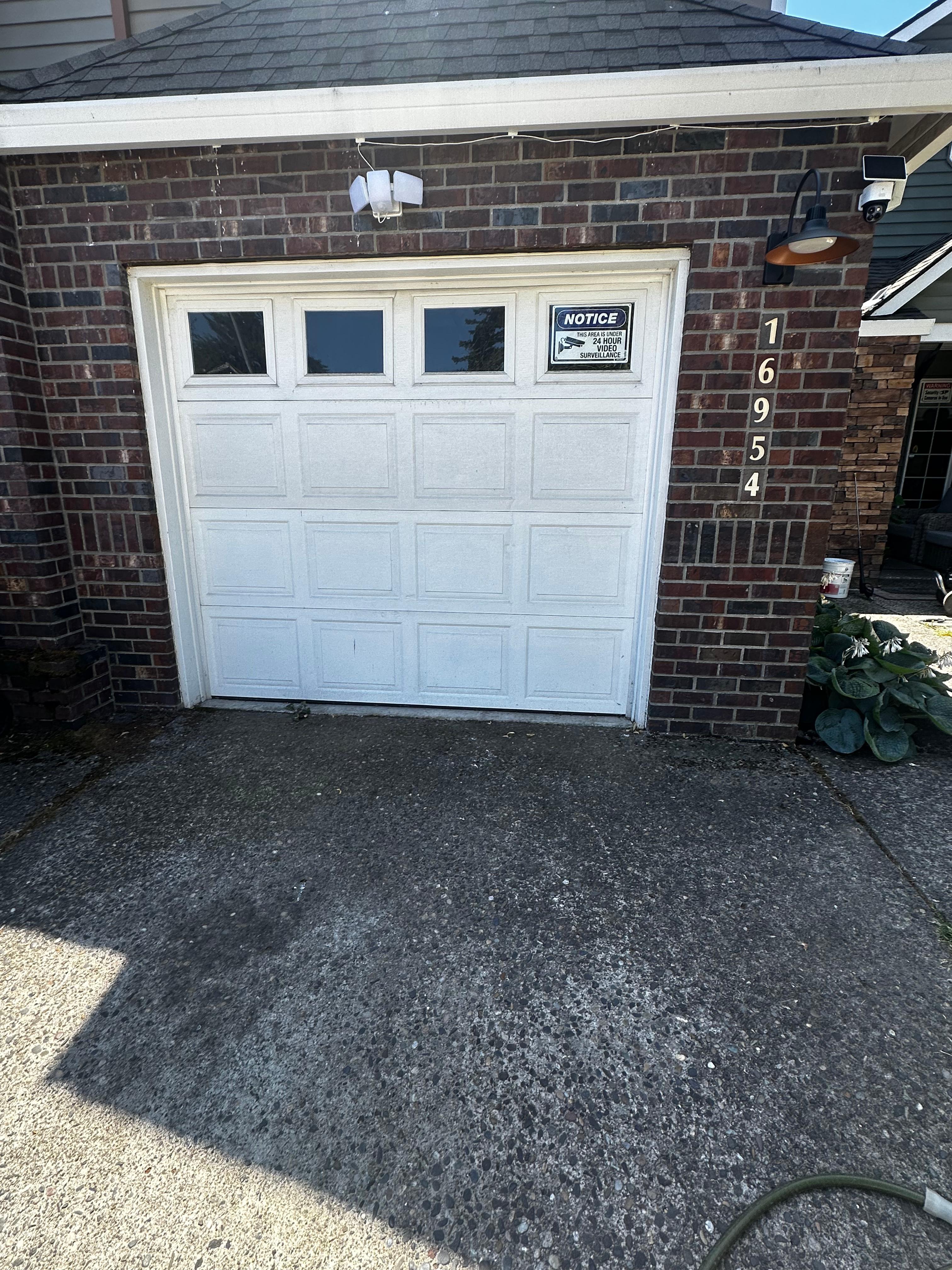 Before Driveway Cleaning